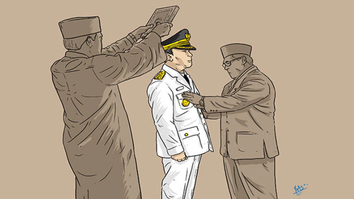 Ilustrasi pelantikan kepala daerah terpilih. Ilusstrasi by hukumonline